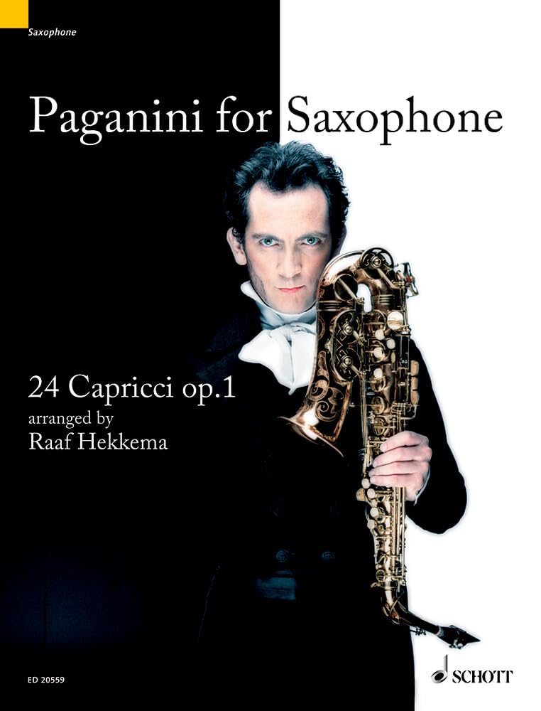 Paganini for Saxophone: 24 Capricci. op. 1. soprano- or altosaxophone solo.      Sheet music – January 1, 2000