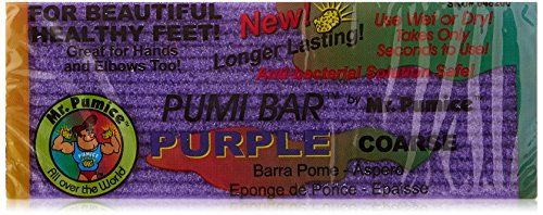 Mr. Pumice Purple Pumi Bar (Single): Extra-Coarse Callus Remover, Pedicure Stone & Ped File Scrubber For Smooth Feet and Heels