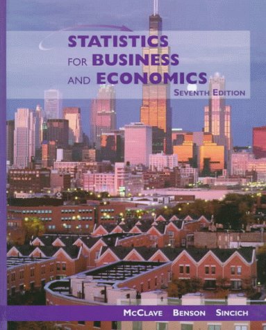 Statistics for Business and Economics : McClave, James T., Benson