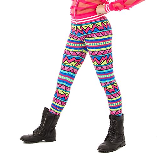 Alexandra Collection Youth Retro Totally Rad Athletic Leggings