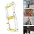 Fire Escape Ladder 2 Story 16ft Emergency Fire Ladder Fast to Deploy Flame Resistant Safety Rope Ladder with 2 Hooks Weight Capacity up to 660 Pounds
