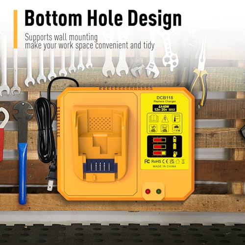 image for COOMYXIN DCB118 Replacement for Dewalt Battery Charger, Fast Charger w