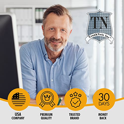 Envelope Style Trunk Mesh Cargo Net For Ford F150 2015 - 2023 Car Accessories - Premium Trunk Organizers And Storage - Cargo Bed For Pickup Truck #TOP5