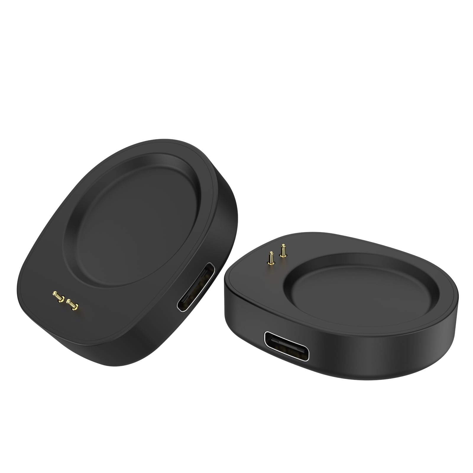 MoKo 2 Pack Magnetic Charger Adapter for Amazfit Helio Strap/T-Rex 3/3 Pro/Ultra 2/Balance/Balance 2/Active MAX/Active 3 Premium, Portable Charging Dock with USB C Port, No Cable