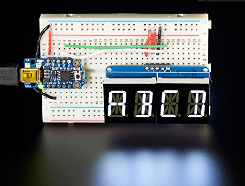 Adafruit Quad Alphanumeric Display - White 0.54