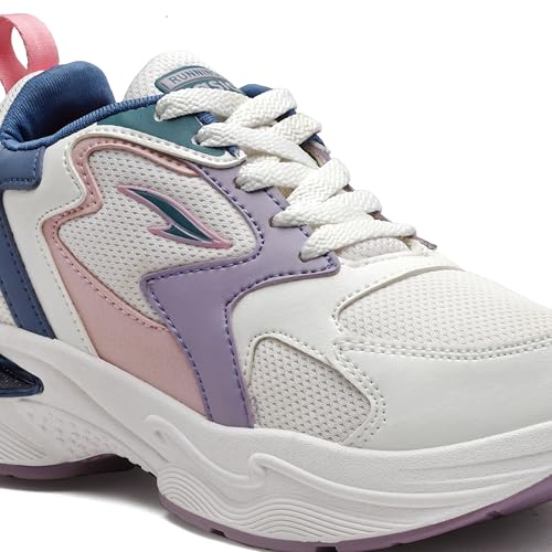 Image of ASIAN Aroma-02 Women's Chunky Sneakers | Lightweight Memory Foam Cushioning | Breathable Mesh Upper | Stylish Thick-Sole Casual Shoes