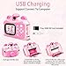 CL FUN Instant Print Digital Camera for Kids, Toddler Camera, 20MP Selfie Video, Children's Toy, Christmas & Birthday Gift for 6-12 Year Old Girls & Boys, Pink