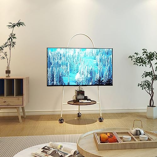 Soporte móvil de piso para TV de acero inoxidable miniatura 1