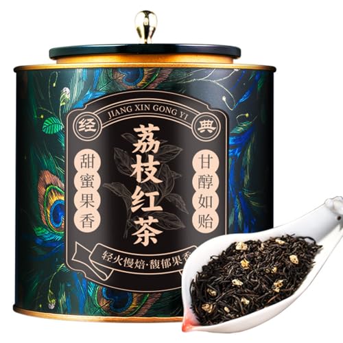 Thé noir au litchi Lapsang Souchong vrac 250g : thé fumé fruité et infusion onctueuse