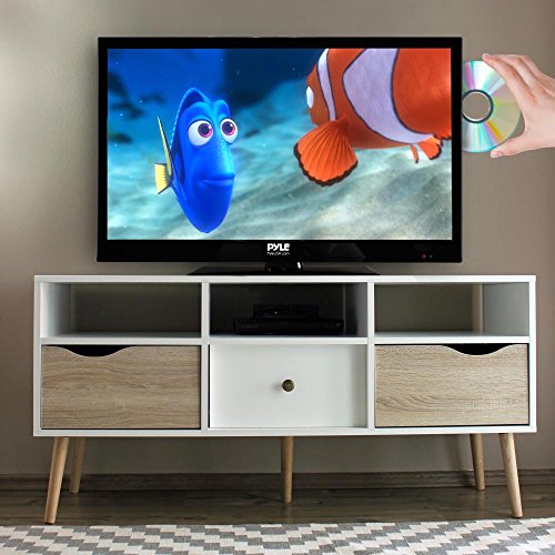 Pyle 21.5" LED TV Monitor | 1080p - Multimedia Disc Player - Ultra HD - Audio Streaming - Stereo Speakers, Wall Mount | PTVDLED22 model
