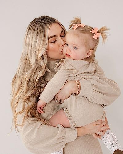 Doboi 50Pcs 2'' Baby Hair Bows Clips Fully Lined Grosgrain Boutique Solid Ribbon Mini Bows For Girls Teens Infants Kids Toddlers Newborn By Doboi #TOP6