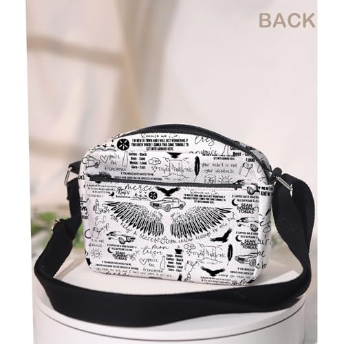 MAOFAED Dark Romance Book Tok Merchandise, Dark Academia Crossbody Bag for Book Lover, Romance Reader Gift(feeling for me)4