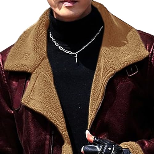 Chaqueta Bomber de cuero suave para hombre miniatura 2