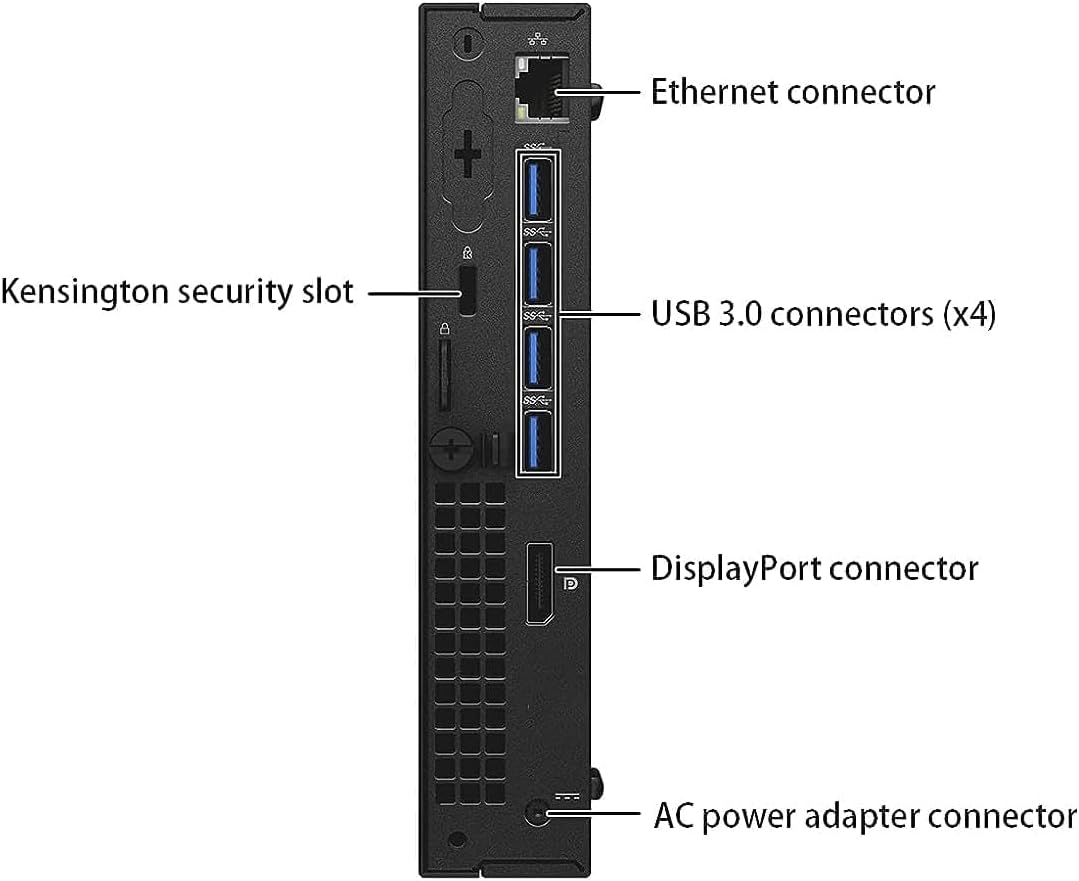 Dell Optiplex 7040 Mini Desktop PC Computer, Core i7-6700T, 8GB RAM, 256GB SSD, Keyboard, Mouse, USB WiFi+BT, Windows 11 Pro 64 Bit-Multi-Language (Renewed)
