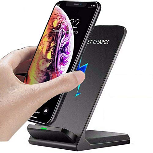 Wireless Charger Stand Qi-Certified 10W/7.5W Charging for iPhone 17 16 15 14 13 12 11 Pro Max/XS MAX/XR/X/8, Samsung Galaxy S 27 26 25 24 23 22 21 20 S10 S9,Note 10+/S10+/S10E/S9+/S8