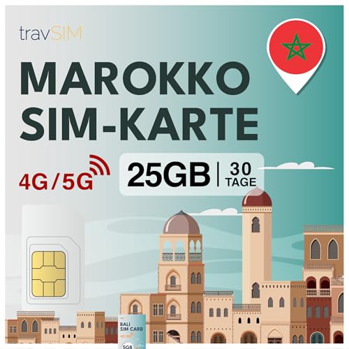 travSIM Carte SIM pour Le Maroc