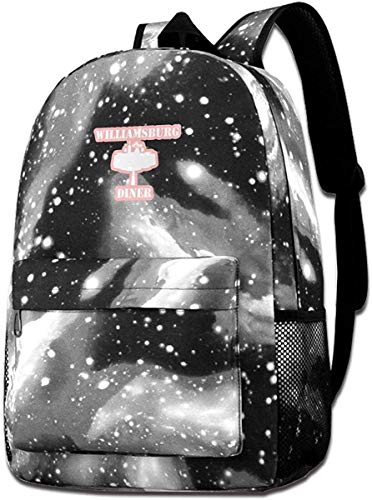 Preisvergleich Produktbild Men The Williamsburg Diner Sternenhimmel Hintergrund Einfachheit Hochwertige Polyestertasche für unterwegs