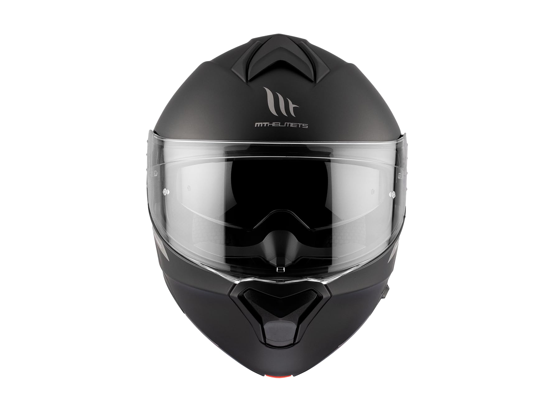 Casco Modular MT Genesis SV Solid A1 Negro Mate | Casco Modular para Hombre | Transpirable y Lavable | Homologado ECE 22.06 & Dot | Talla M
