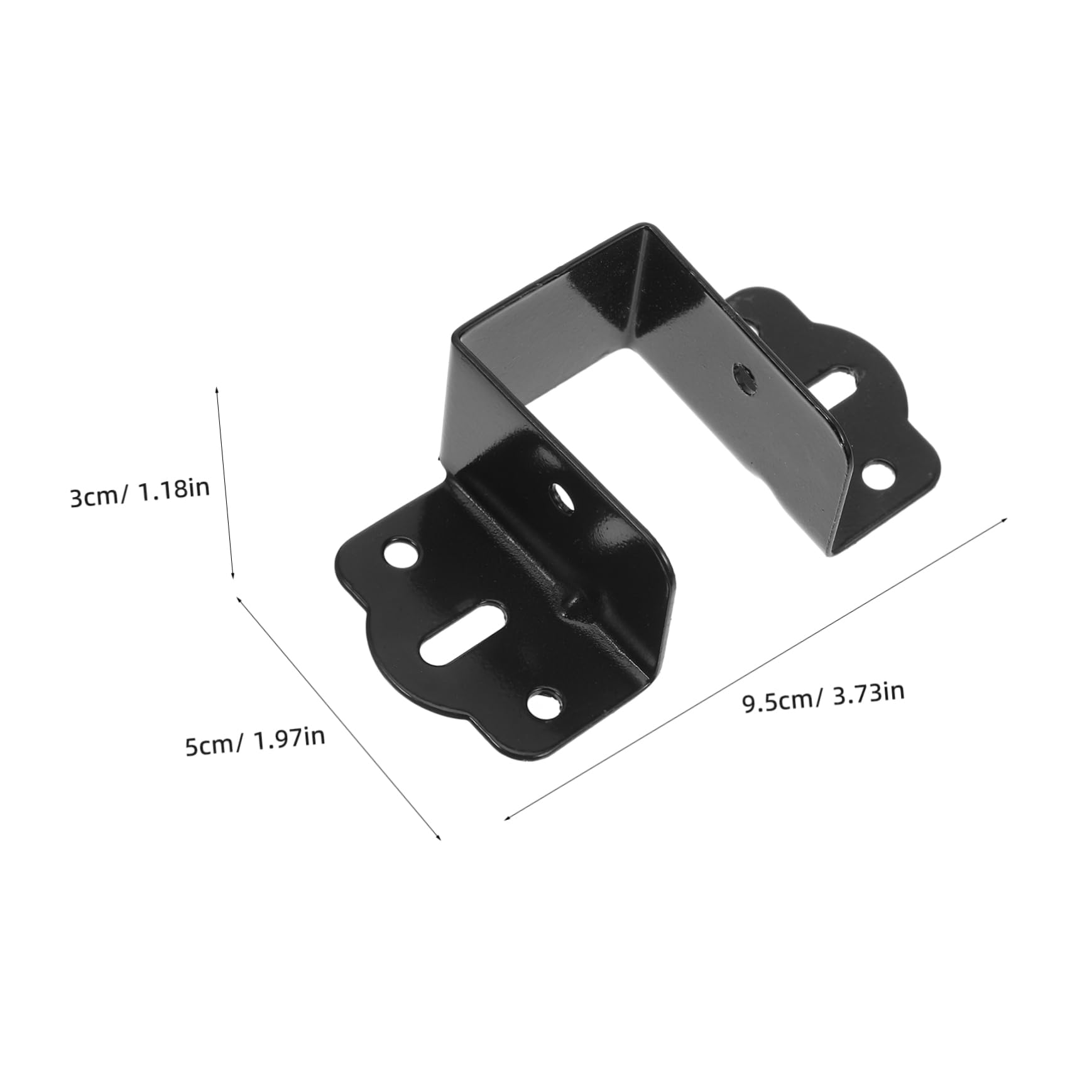 4Pcs Bed Rail Brackets Lightweight and Durable Bed Hardware for Easy Installation Elegant Design for Bed Frames Headboards and Footboards Functional Furniture Accessories