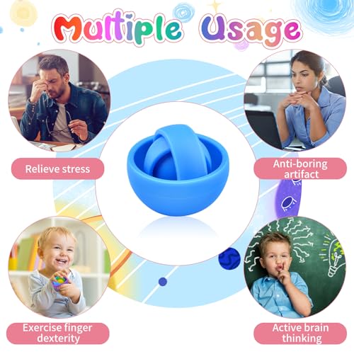 Image of Fidget Toys for Kids 8-12, Fidget Spinner for Adults, Teens Gifts for Boys Girls ADHD Autism Stress Relief Finger Toys Desk Toys Classroom