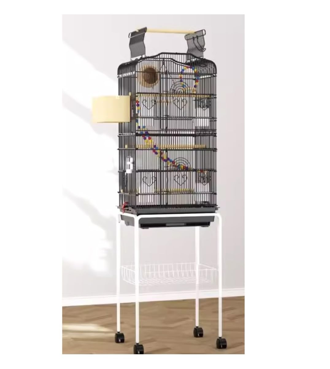 Amazon | 鳥かご 鳥 ケージ 鳥籠 36 インチ鳥かご開閉プレイパーチ