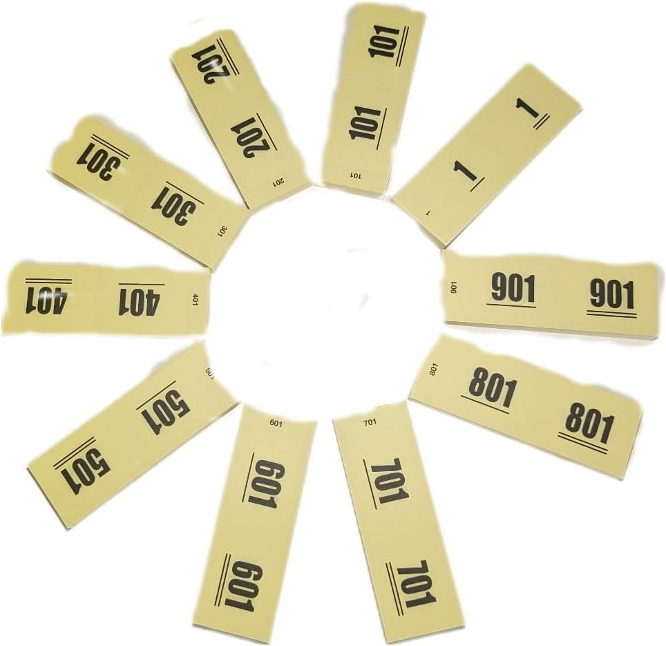 Ameisenkeks Números dobles AMARILLO Dígitos 1-1000 - 10 bloques