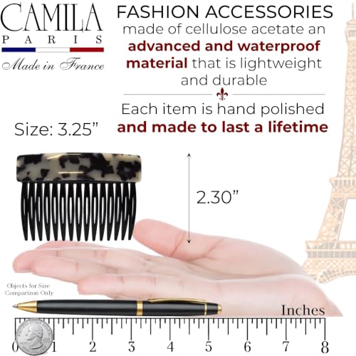 Image of Camila Paris CP3799 Hair Side Comb, 3 inch Small French Twist Hair Combs Clips