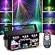 Fwiull Discolicht Partylicht mit Fernbedienung, DMX Musikgesteuert Disco Licht Party Lichter mit Stroboskop, DJ Projektor Lichter RGB LED Party Lampe für Halloween Weihnachten Klub (WRSL23)