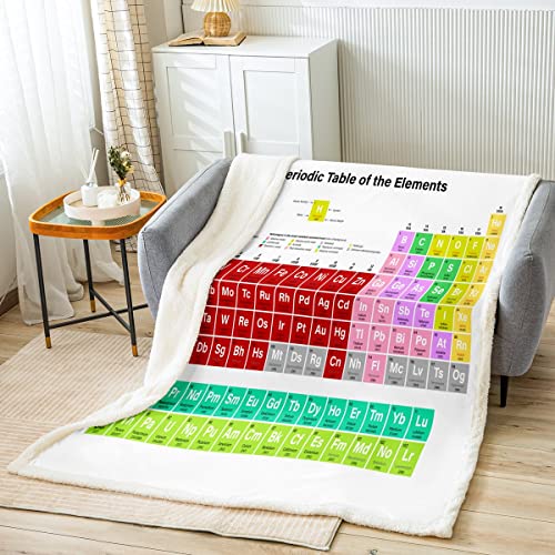 Coperta in pile per bambini con tavola periodica