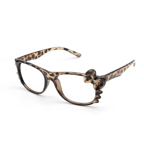 MANGMAO Cheetah Print Kawaii Glasses Y2k Glass Emo Grunge Accessories Cosplay Anime Vintage Leopard Print Sunglasses - Leopard - One Size