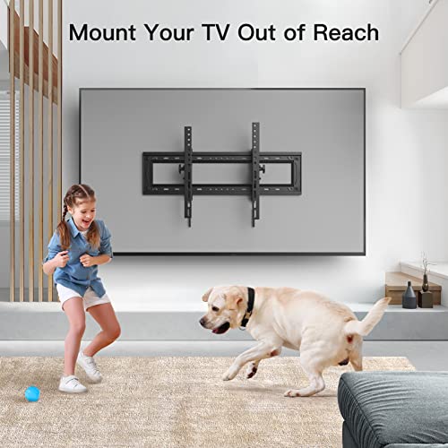 Pipishell Advanced Tilt Tv Wall Mount Bracket Extentable For Most 50-90 Inch 4K Oled Qled Lcd Led Flat And Curved Tvs Up To 132 Lbs, Max Vesa 600X400Mm, Fits 16, 18, 24 Inch Wood Stud Spacing #TOP5