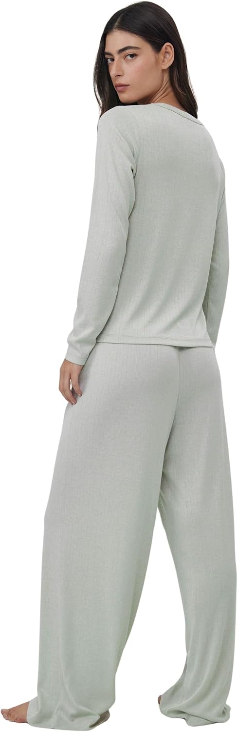 Gottex Beach Life Loungewear Boxer Bottoms - Knit Fabric, Decorative Buttons at Front Faux Fly, Elastic Waistband