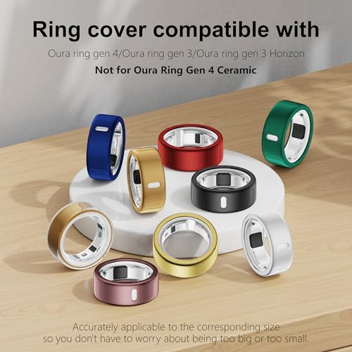 4 Pack Cover Compatible with Oura Ring Gen 4/Oura Ring Gen 3 Horizon/3 Heritage, Charging Derectly, Anti-Scratch TPU Pro - Additional View