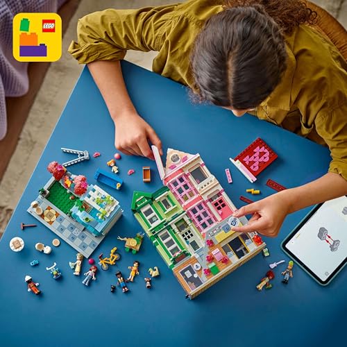 Image of LEGO Friends Heartlake City Apartments and Stores Model Kit 42670 Building Blocks Toys for 12+ Gift for Boys and Girls