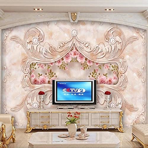 Papier Peint Autocollant Motif Floral Rose 140x70 | Décoration Grand Format