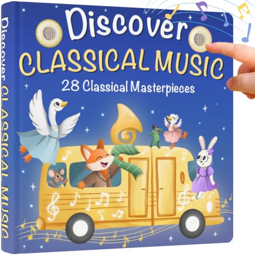 LITTLE MAESTRO Discover Classical Music – 28 Classical Masterpieces, Musical Books for Toddlers...