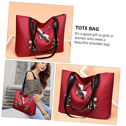 SOIMISS 1 Peça Bolsa De Ombro De Tecido Oxford Bolsa Feminina Com Alça De Mão Bolsa De Ombro Bolsa D