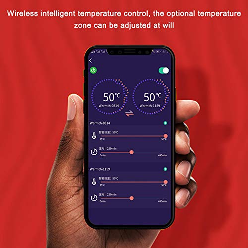 mewmewcat Roupa interior quente de inverno com controle de temperatura inteligente e à prova de frio