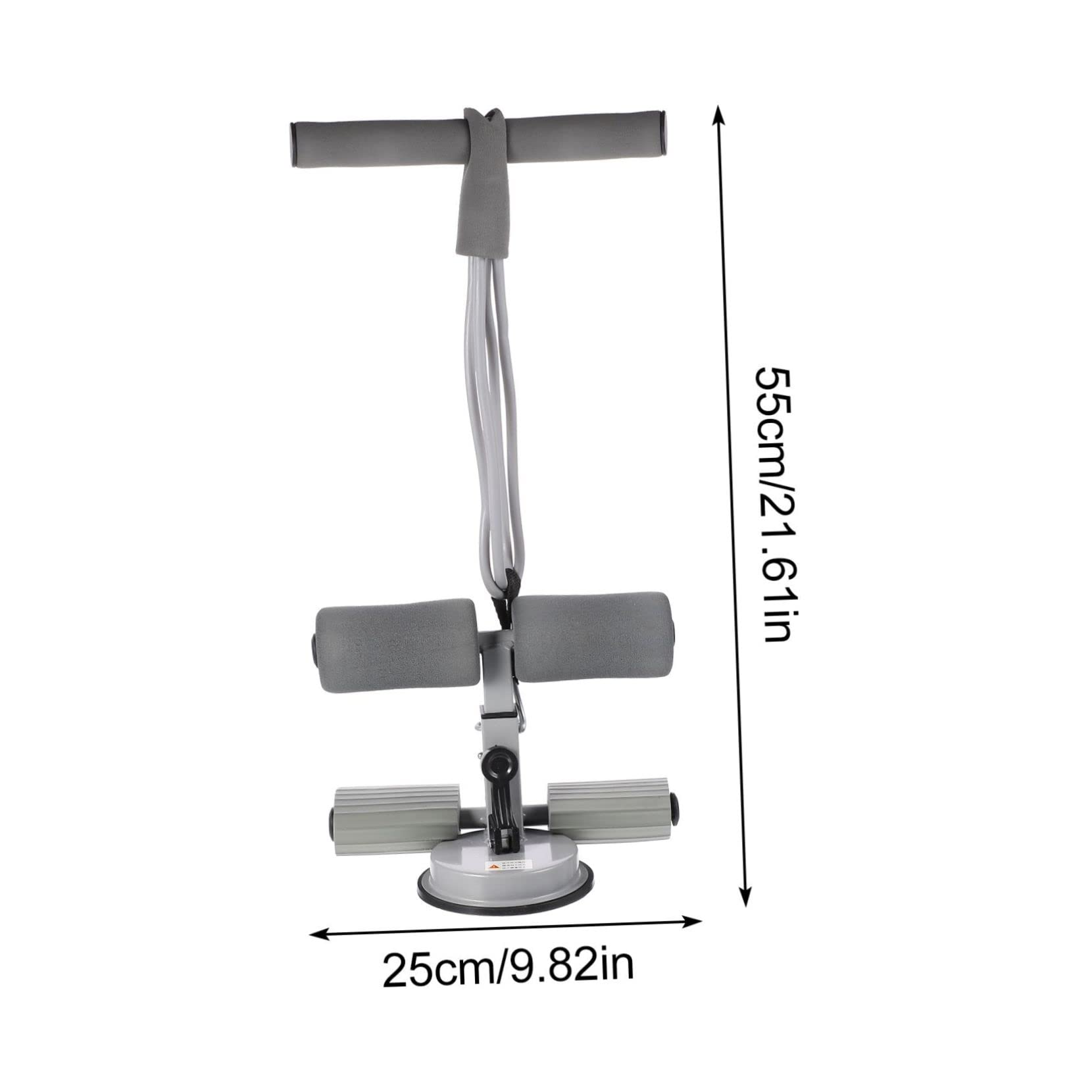 Mipcase Sit-up Aid Floor Bar with Suction Cups Abdominal Fitness Device Easy to Size