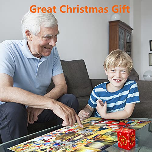 Advent Calendar Puzzles For Kids And Adults, 2022 Christmas 24 Days Countdown Calendars For Boys Girls,1008 Pieces Christmas Puzzle In 24 Boxes, Santa's Workshop(27.56 X 19.68 Inch) #TOP5