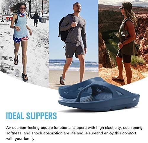 FANTURE Men & Women's Flip Flops Arch Support Sandals Thong Foot Pain Relief Recovery Ultra Soft Slippers