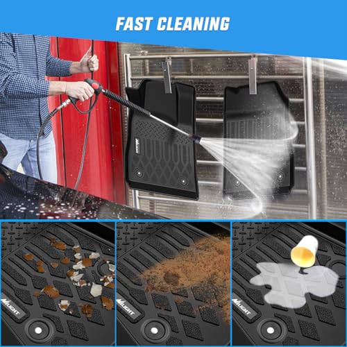 Image of Nilight TPE Floor Mats for Chevy Impala (Not for Vinyl Floors) | 2014 2015 2016 2017 2018 2019 2020 All Weather Custom Fit Heavy Duty Floor Liners