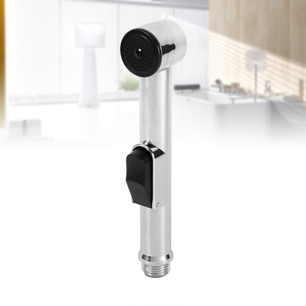 Toilet Bidet Shower Handheld Sprayer Chrome Plated Nozzle Portable Home Bathroom Washer Adapter Shower Component Replacement Part — view 9