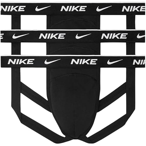 Nike Men`s Dri-FIT Essential Cotton Stretch Jock Strap 3 Pack