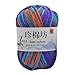 H87yC4ra 4 Matasse di Filato per Maglieria Colorato, Cappello Maglione all'Uncinetto in Cotone Vestiti per Bambini Filato di Lana Filato A Mano Materiale da Fai da Te, Morbido Filo Multifunzionale