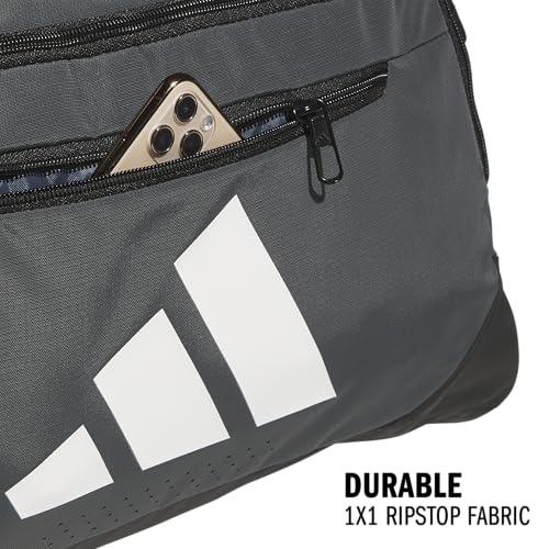 Image of adidas Defender 5 Duffel Bag for Sports, Gym and Travel, Team Dark Grey, OSFA