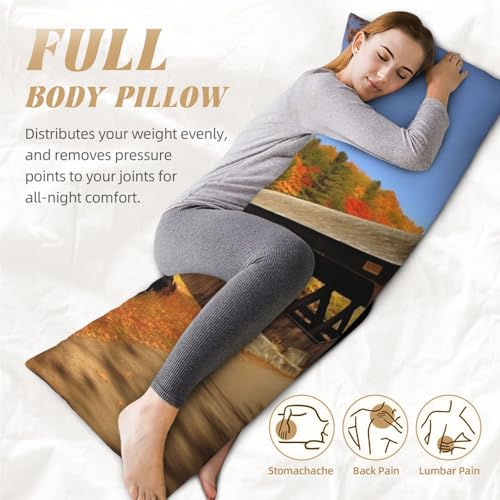 Housse de coussin décorative ultra douce de taille 50,8 x 137,2 cm pour lit