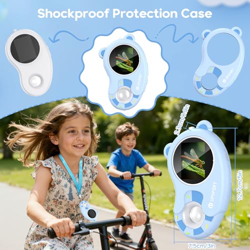 UPSPORT 2-in-1 Mikroskop für Kinder und Kamera, 1000X Tragbares Digitales Mikroskop Handmikroskop Kinder, 2,0\ HD-Bildschirm, Lernspielzeug Mädchen und Jungen