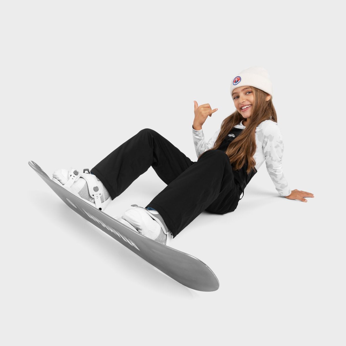 SIROKO Peto Snowboard niña esquí y Nieve KB1-G Fierce Negro