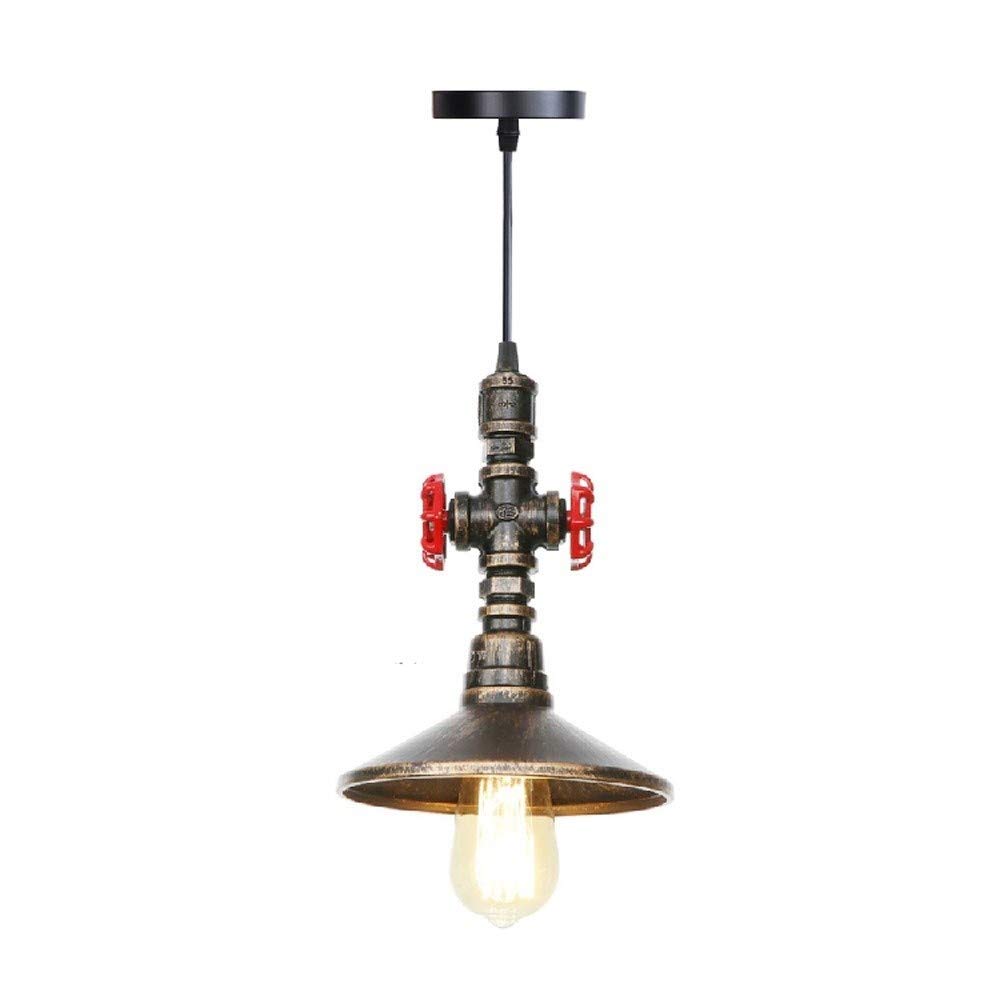 Pipada de Agua de Steampunk Pipada de tubería Luz Loft Metal lámpara Colgante de Metal Cafe rústico Restaurante de restaurantes Droplight Industria Accesorio de lámpara Colgante Linterna Colgar, luz